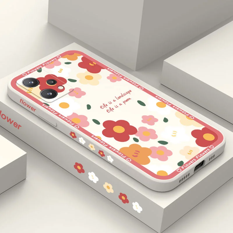

Simple Flowers Case For OPPO Realme 9 9i 8 8i 7 7i 6 Pro C31 C35 C1 C11 C12 C15 C20 C21Y C25 C25S F19 F9 Pro Cover