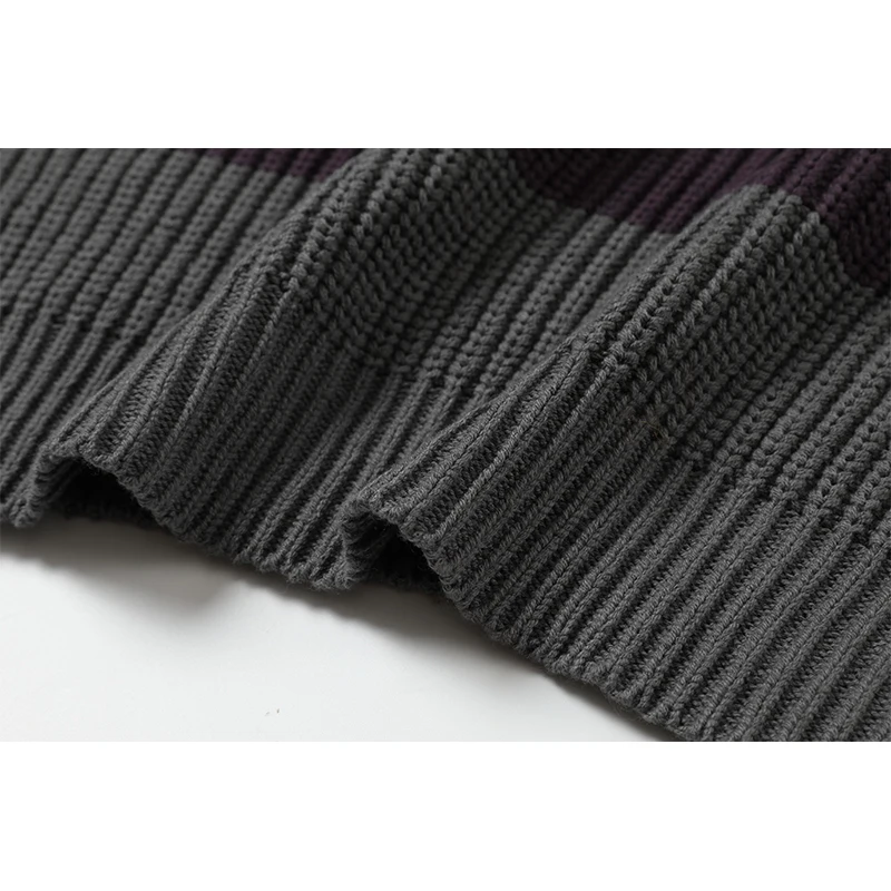 Мужской/женский трикотажный свитер в полоску стиле Харадзюку