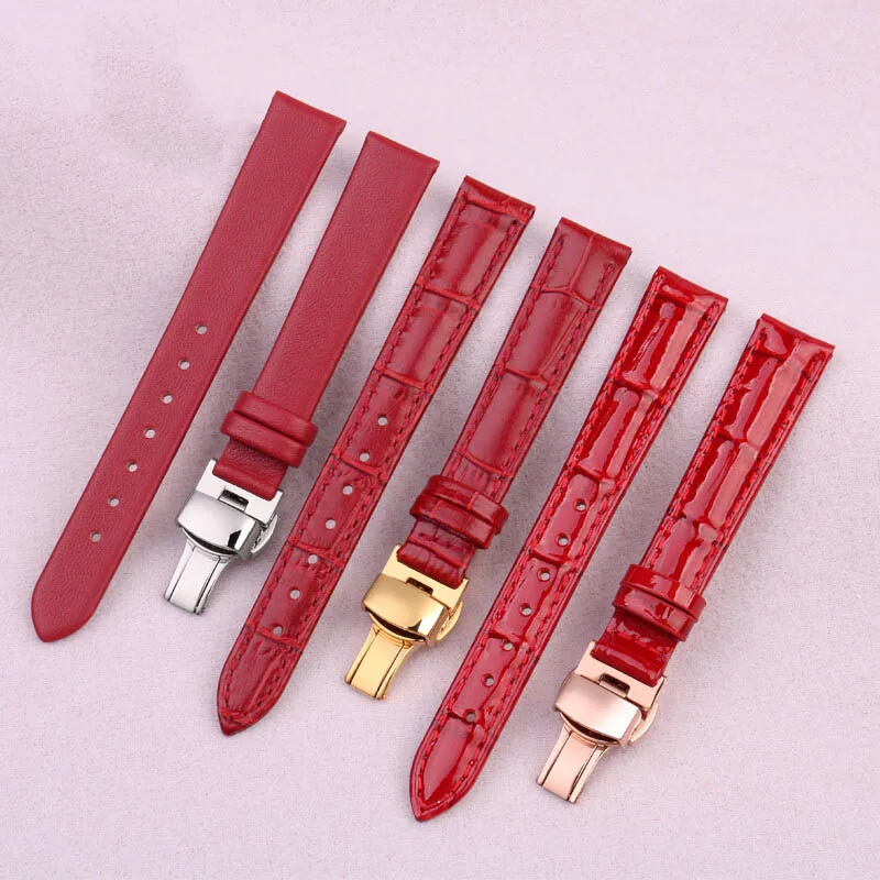 Красный женский браслет с ремешком для Casio Armani CK CITIZEN Tissot DW Fossil Series универсальный
