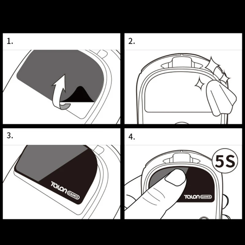 DN59 1 компл. TALONGAMES стеклянные коньки для мыши скользящий коврик наклейка DeathAdder