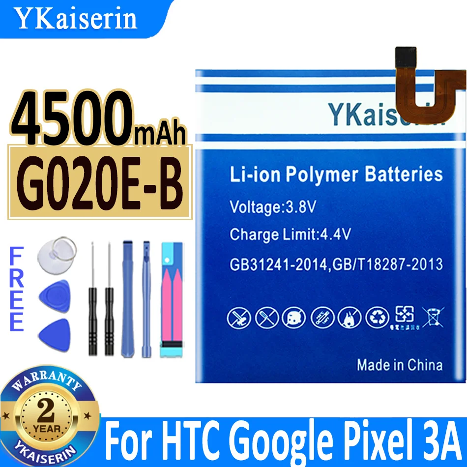 

YKaiserin Battery G020E-B G020EB 4500mAh For HTC Google Pixel 3A Pixel 3lite Pixel 3 Lite Bateria + Track Code