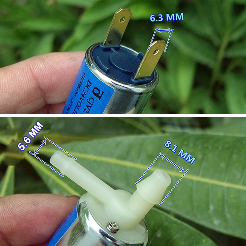 Миниатюрный электромагнитный клапан N/C нормально закрытый постоянный ток 24 В