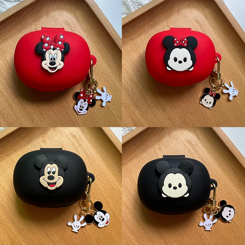 

Cartoon Silicone Case For Anker Soundcore R50i Cover With Keyring Shockproof Earphone Protect Case Headphone Box Case
