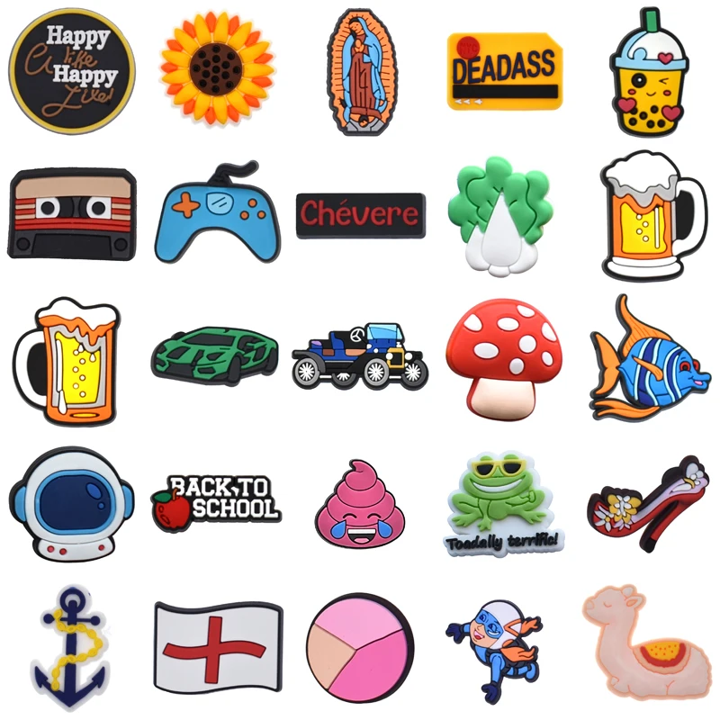 

Girl Decorations for Croc Boy Gifts Kids Set Jeans Packs Men Women Charm Shoe Charms Shoes Accessories Wholesale Bulk Para Pins