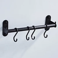 trendy storage holder pan rack aluminum kitchen hanger hanging rail wall mounted hardware utensil punched bar pot cabinet shelf