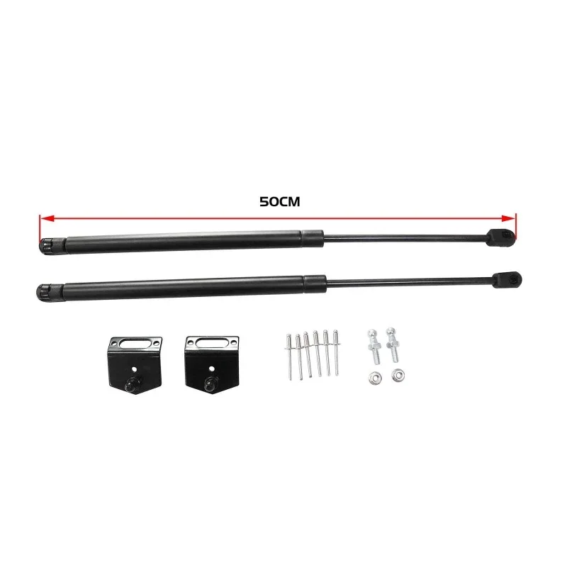 2 шт. гидравлическая опорная штанга Переднего Капота двигателя для Jeep Wrangler JK 2007-2017