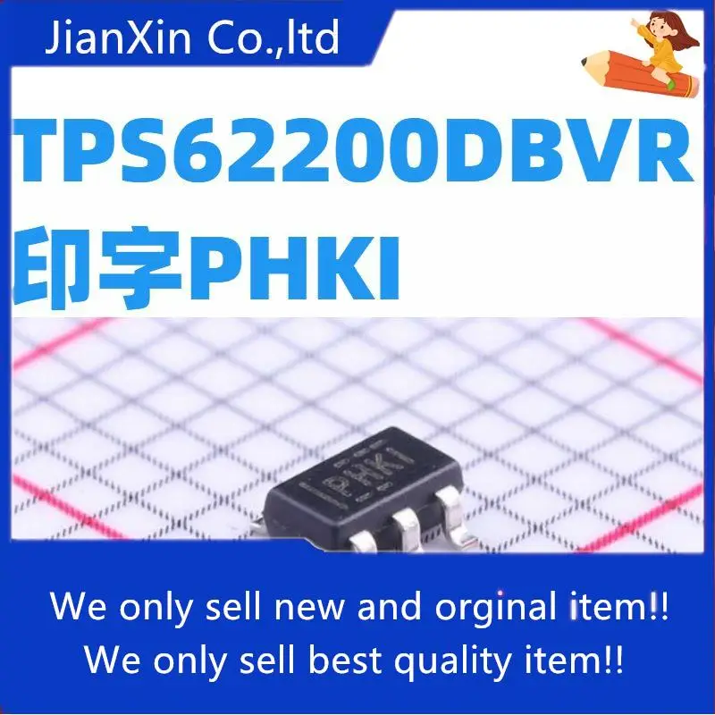 

10pcs 100% orginal new TPS62200DBVR DC-DC chip printing PHKI SMD SOT23-5