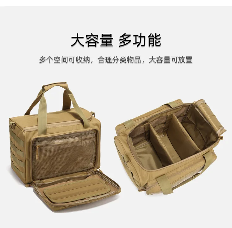 Outdoor Tactical One Shoulder Crossbody Backpack Large Capacity Storage Bag Molle Fitness Camping Waterproof Travel Bag
