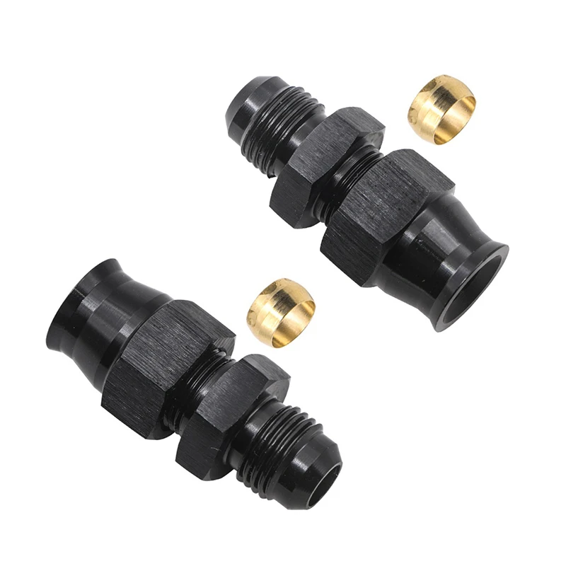 

1pc Universal 6AN Male Flare to 5/16" AN6 Male to 3/8" Straight Fitting Joint Oil Fuel Swivel Hose End Fitting