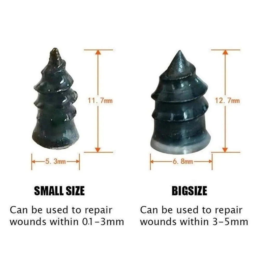 

50 Pcs/Set Vacuum Tyre Repair Nail For Car Trucks Motorcycle Scooter Bike Tire Puncture Repair Universal Tubeless Rubber Nails