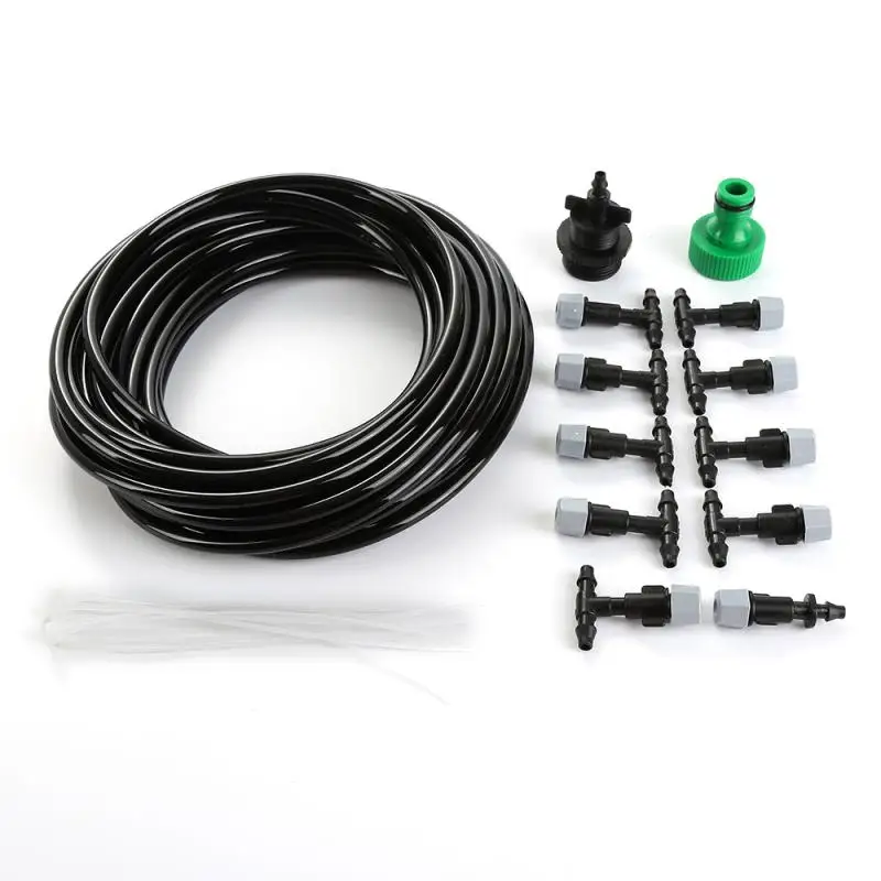 

10m Automatic Timer Micro Drip Irrigation System Garden Pouring Irrigation Adjustable Dripper Spray Self Watering Sprinkler Kits