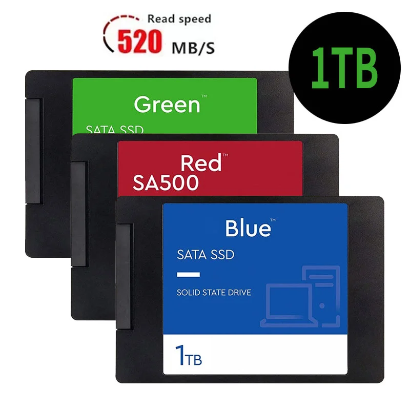 

2,5 дюймовый портативный внутренний жесткий диск SSD емкостью 512 ГБ ТБ, подходит для ноутбуков и настольных компьютеров