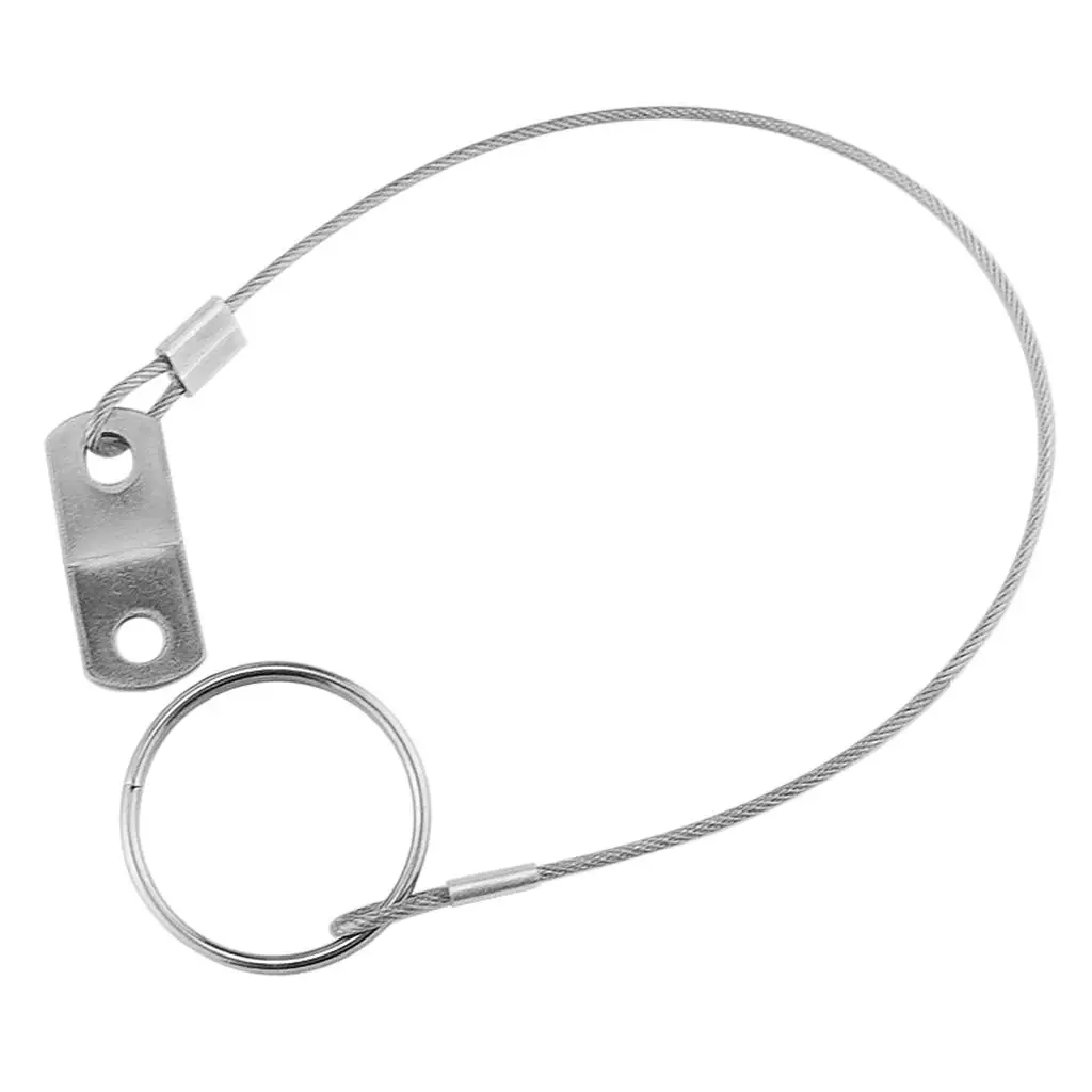 

3X Stainless Steel Quick Release Pin Lanyard Boat Deck Hinge Accessory