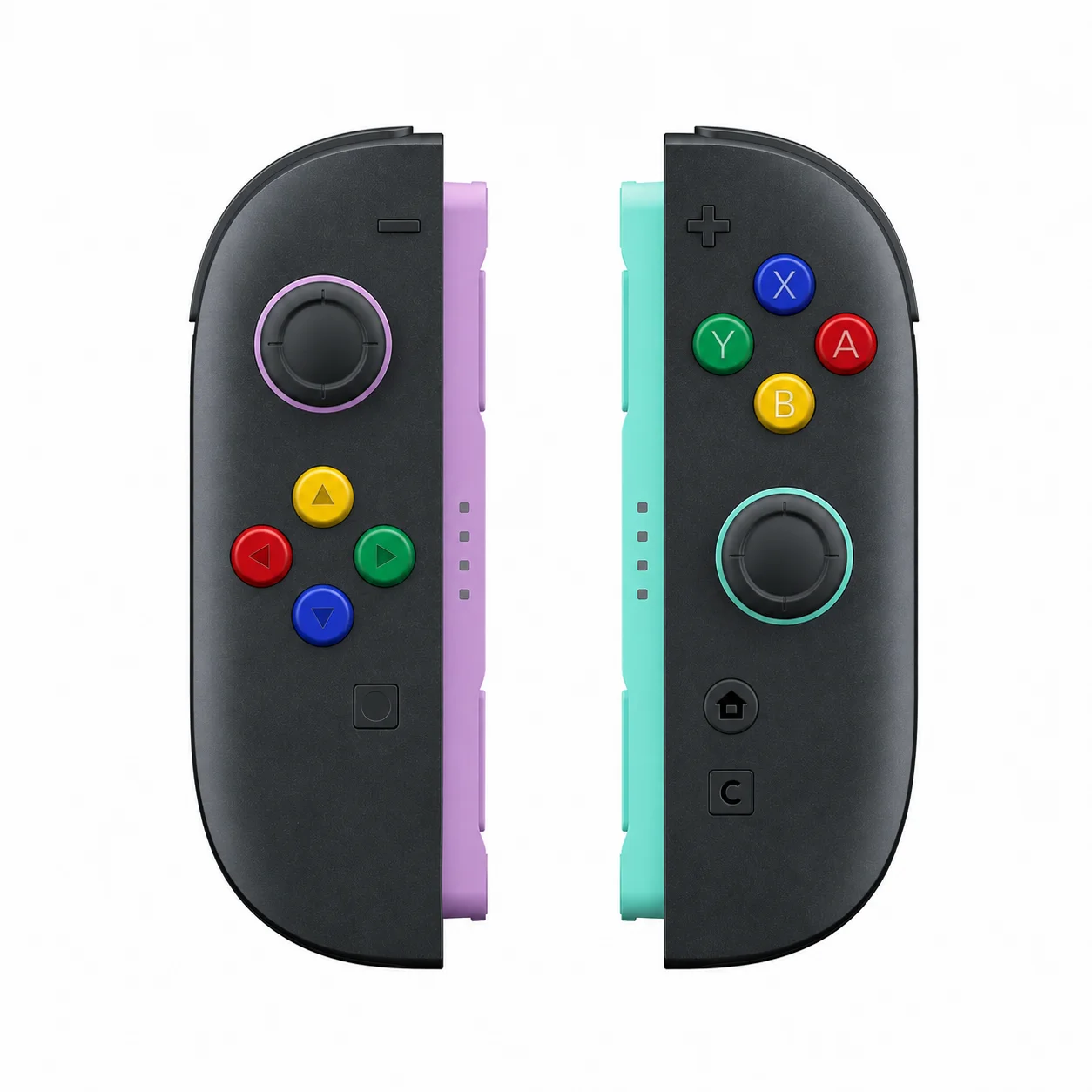 Фото Набор цветных кнопок ABXY для самостоятельной замены на Nintendo Switch 2 JoyCon, запчасти для ремонта игровой консоли NS2, аксессуары №4