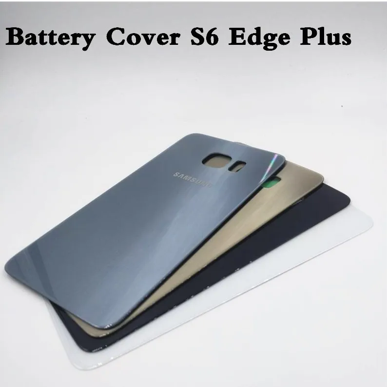 Крышка батарейного отсека для Samsung S6 Edge Plus edge + G920 G925 G928 задняя крышка стеклянный