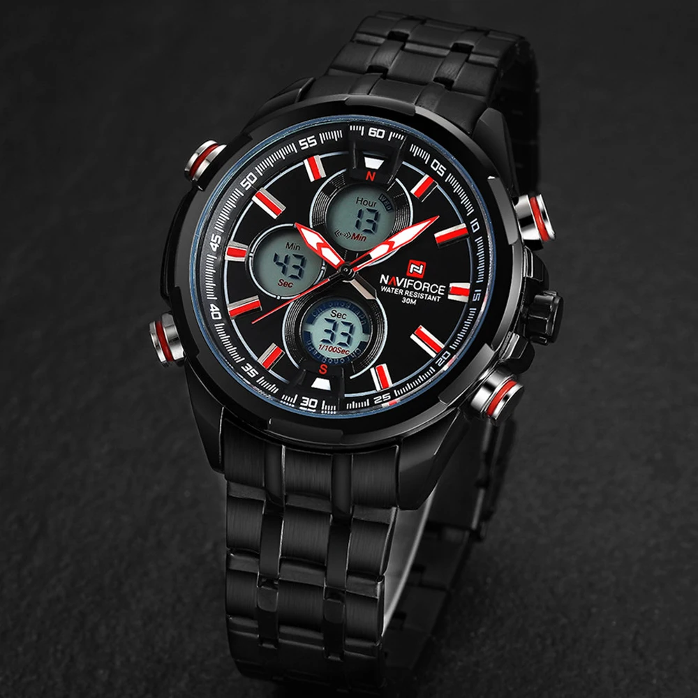Лидирующий бренд мужские часы NAVIFORCE модные роскошные кварцевые военные с