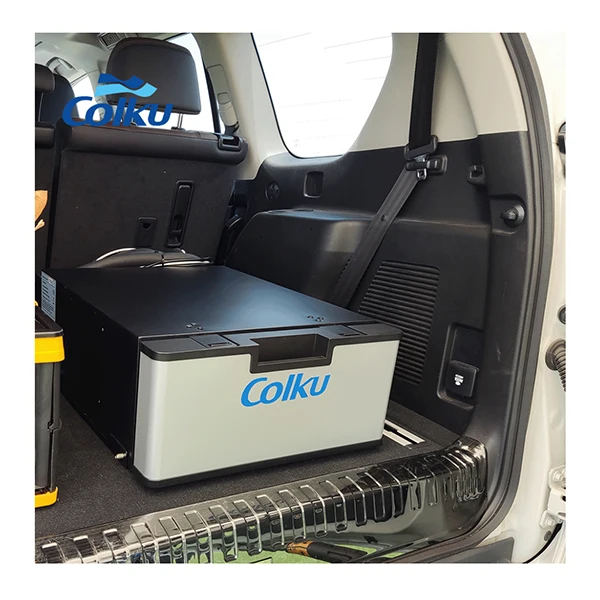 Фото Colku DC-23DR Быстрое охлаждение 23L Мини-автомобильный холодильник 12 В Тип ящика Морозильная камера для лагеря №1