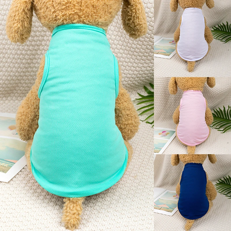 

Vest Dog Pet T-shirt Dog For Pet Universal Clothing Dog Pets Floral Small Section Cat Breathable Puppy Clothes Skirt Thin Small