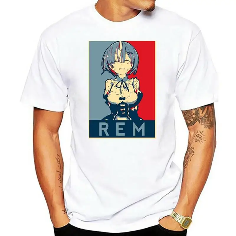 

Мужская футболка ReZero Rem Re Zero, футболка с принтом, футболки, Топ