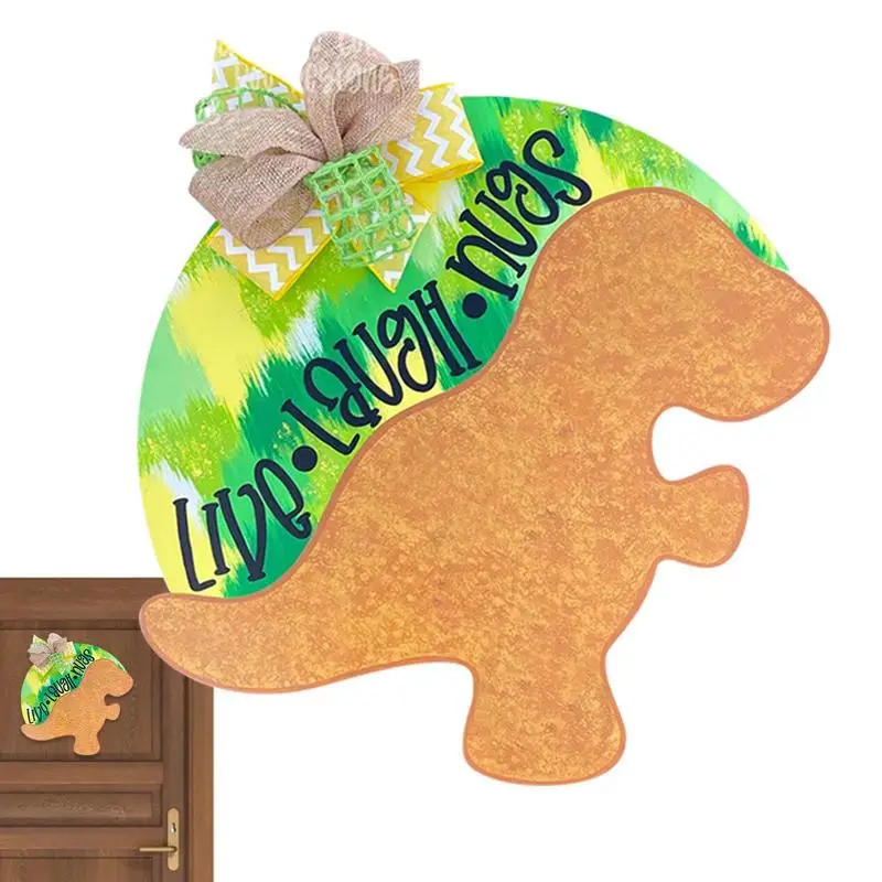 

Dino Door Sign Dino Wall Decor Animal Decor Nursery Room Decorations For Playroom Classroom Bedroom Home Wall Decor