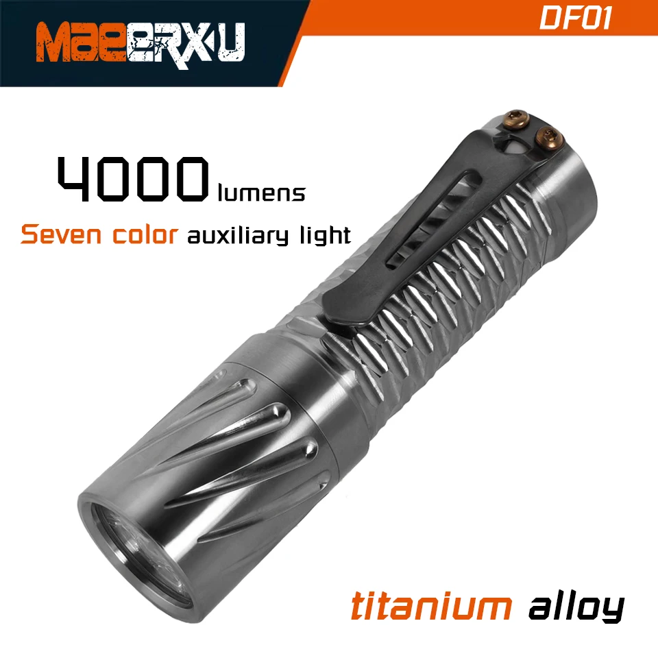

Maeerxu DF01 титановый фонарик 4000LM