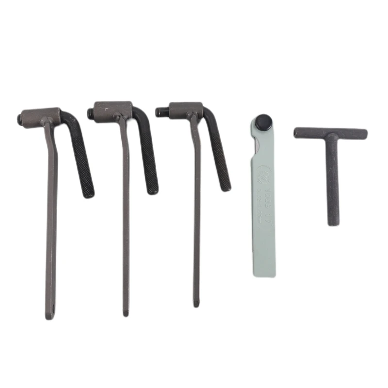 

5Pcs/Set Universal Motorcycle Engine Valve Adjustment Tool Valve Screw Wrench 8-10Mm T Type Spanner 0.1-2Mm Feeler Gauge