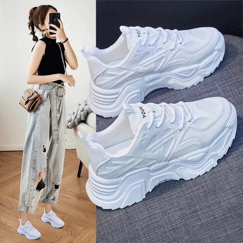 

Dad shoes women's new breathable sneakers women's thick-soled casual shoes running shoes women shoes