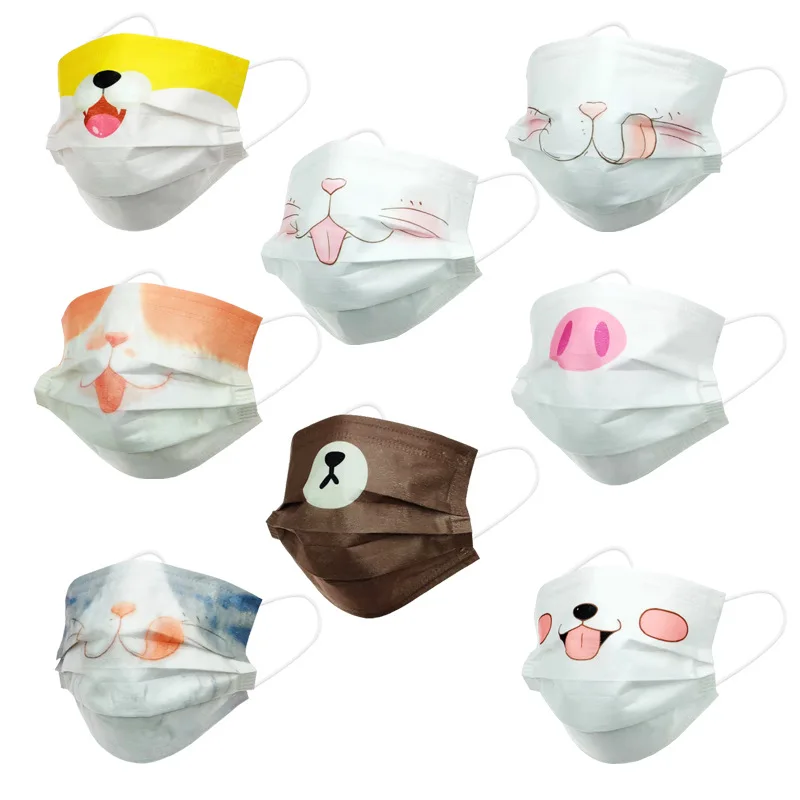 Маска одноразовая Защитная для взрослых и детей маска из чистого хлопка с
