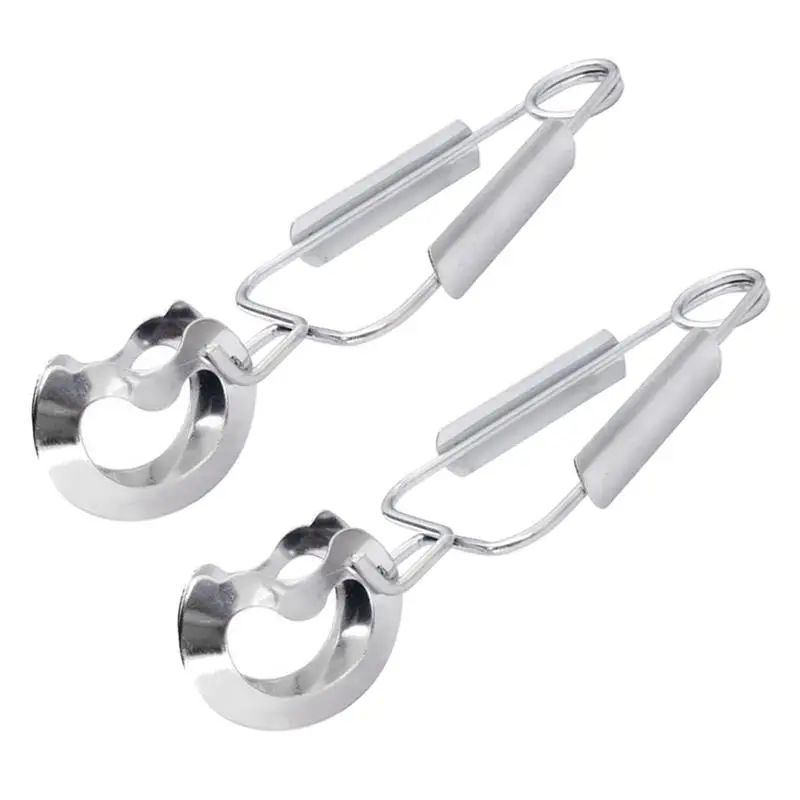 

2pcs Cube Sugar Tongs Kitchen Tongs Spatula Stainless Steel Food Clip Escargot Dining Tongs Cooking Food Tongs