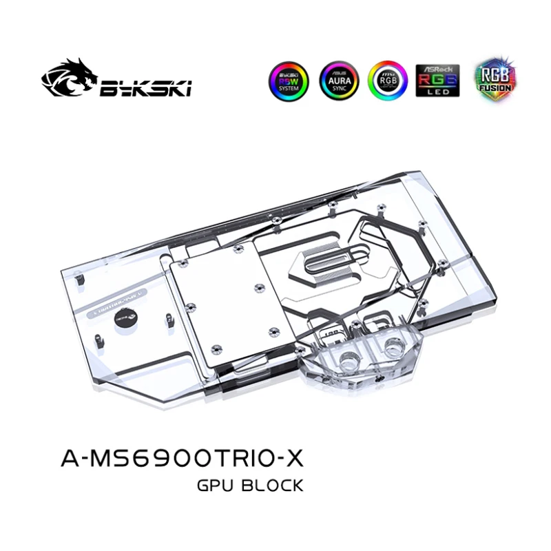Bykski A-MS6900TRIO-X водяной блок GPU для MSI RX 6800XT/6900XT Gaming X Trio радиатор графической карты