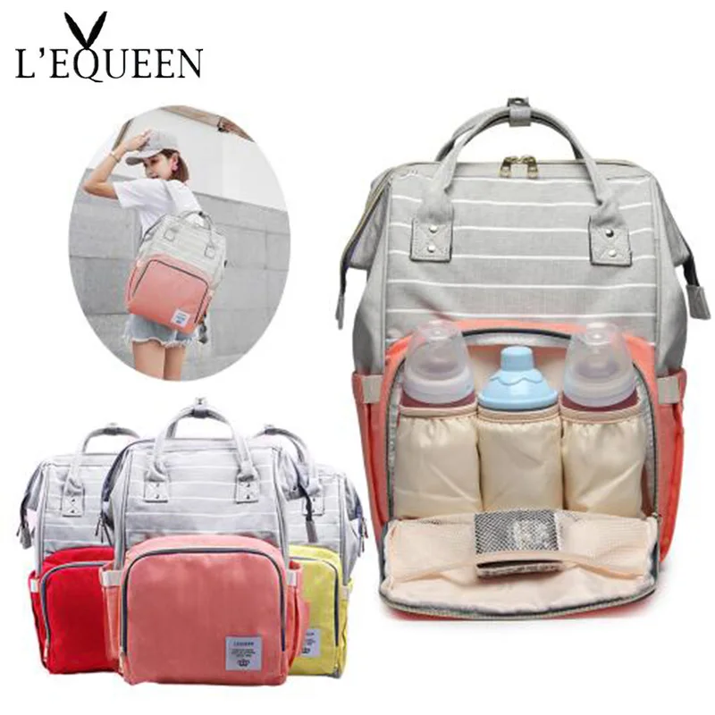 

Diaper Bag Maternity Mom LEQUEEN Mummy Capacity Nappy for Bag Designer Bag Travel Bag Backpack Large Nursing Multi-Function Baby
