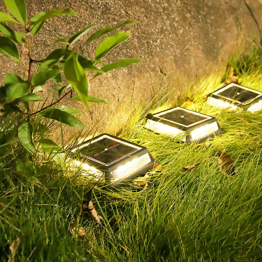 

12 LED Square Solar Ground Light Outdoor Garden Driveway Pathway Buried Lamp Solar Powered Patio Floor Yard Lawn Deck Lights