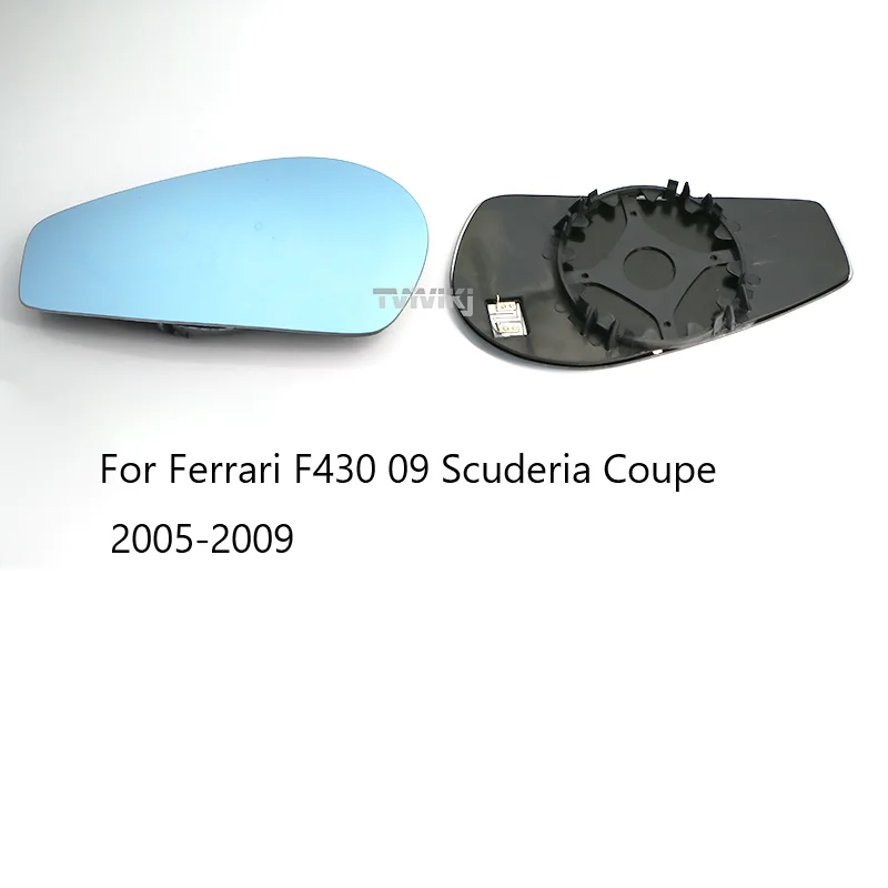 Фото Боковое зеркало заднего вида TVYVIKJ, синее стекло для Ferrari F430 09 Scuderia Coupe 2005-2009, широкоугольный обзор, Антибликовая Боковая дверь №2