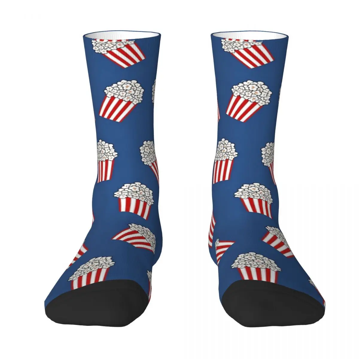 Cute Popcorn Bucket In Red And Blue Adult Socks,Unisex socks,men Socks women Socks