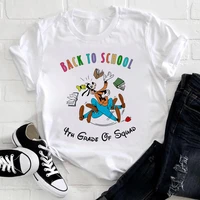 back to school funny t shirts disney goofy print fashion trend childrens clothes teacher and student european t shirt women