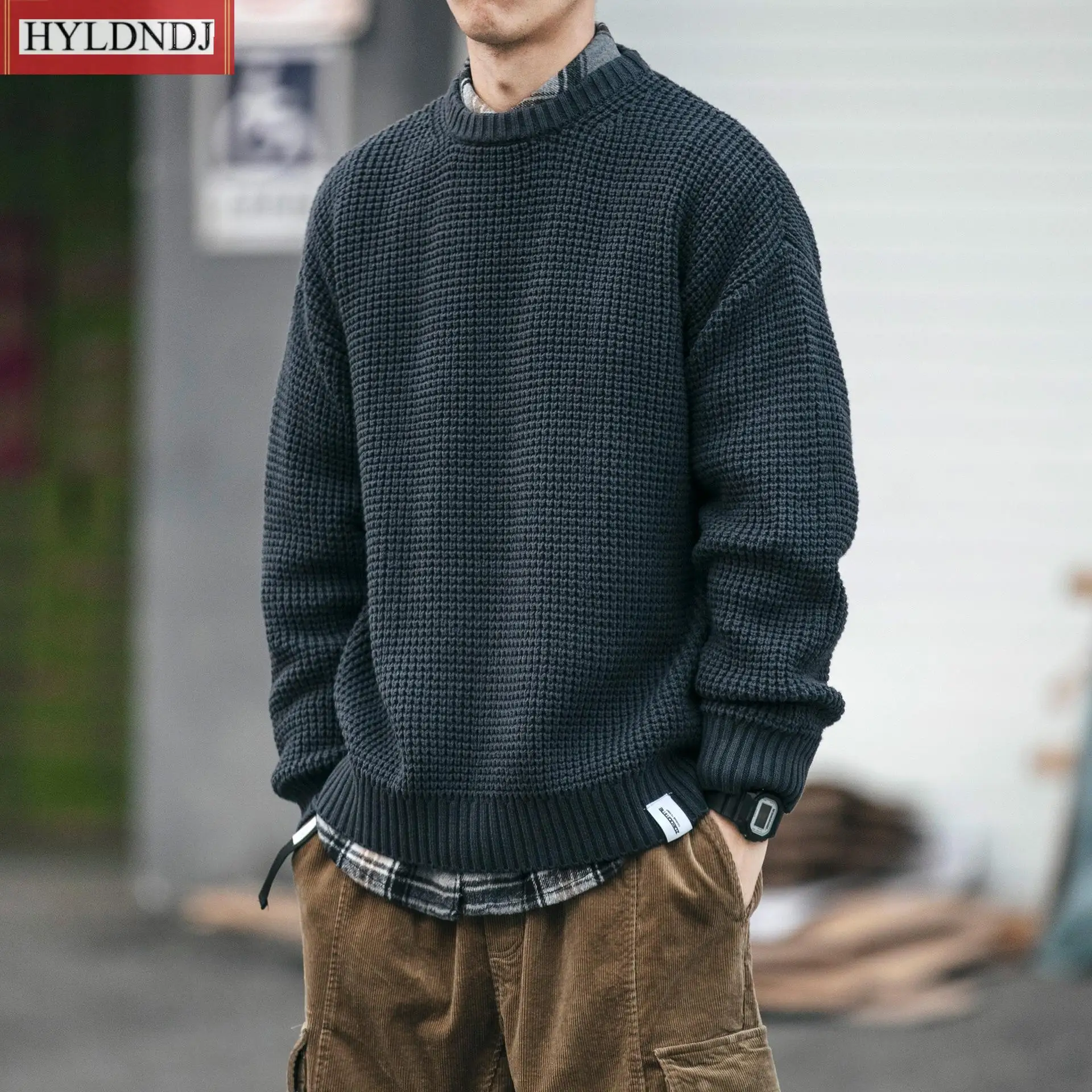 2023 New Harajuku Sweaters Men Winter Casual Regular Sweaters Men Pullovers Knitted Sweater Men Fashion Clothing
