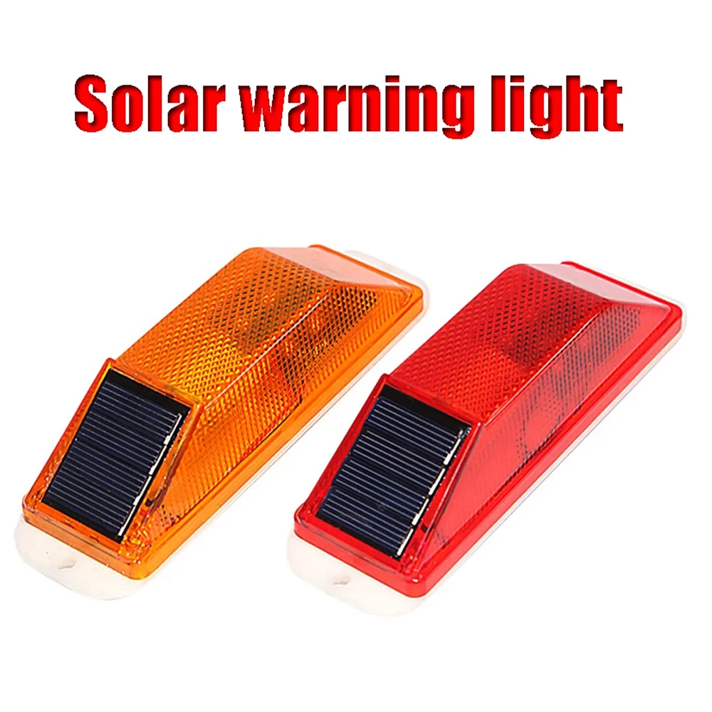 

Car LED Warning Light Traffic Caution Lights Night Driving Single Lights Universal Waterproof Lamp Solar Powered Car Accessories
