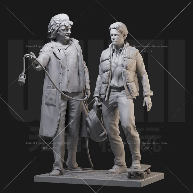 Фото Масштабная модель 1/24 1/18, DIY, для самостоятельной сборки, 3D-фигурка из смолы, неокрашенная, белая, «Путешествие сквозь пространство-время» ‌   Лоррен Марти Браун №3