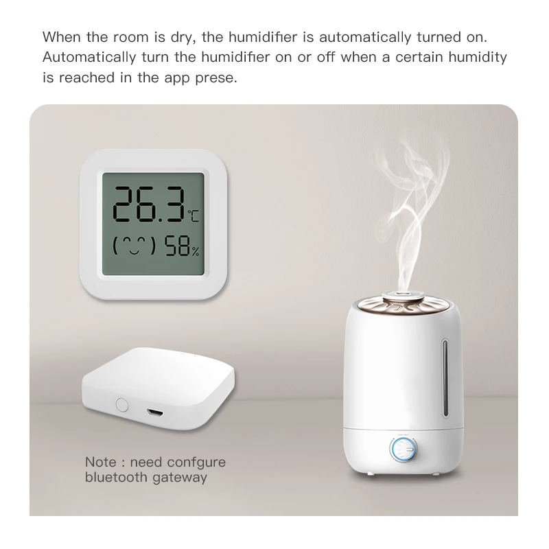 

/Датчик влажности и температуры Zigbee Tuya, цифровой Комнатный мини-термометр с ЖК-дисплеем, гигрометр, работает с Alexa Google Home