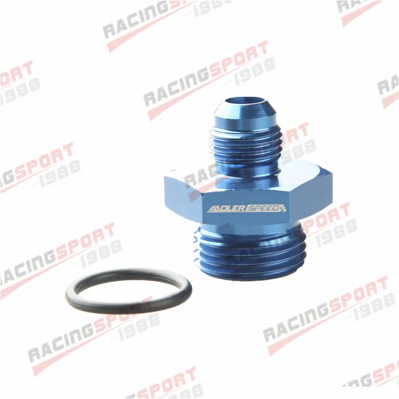 

ADLERSPEED 6AN AN-6 Male Flare To -8AN AN8 Straight Cut O-Ring Aluminum Blue