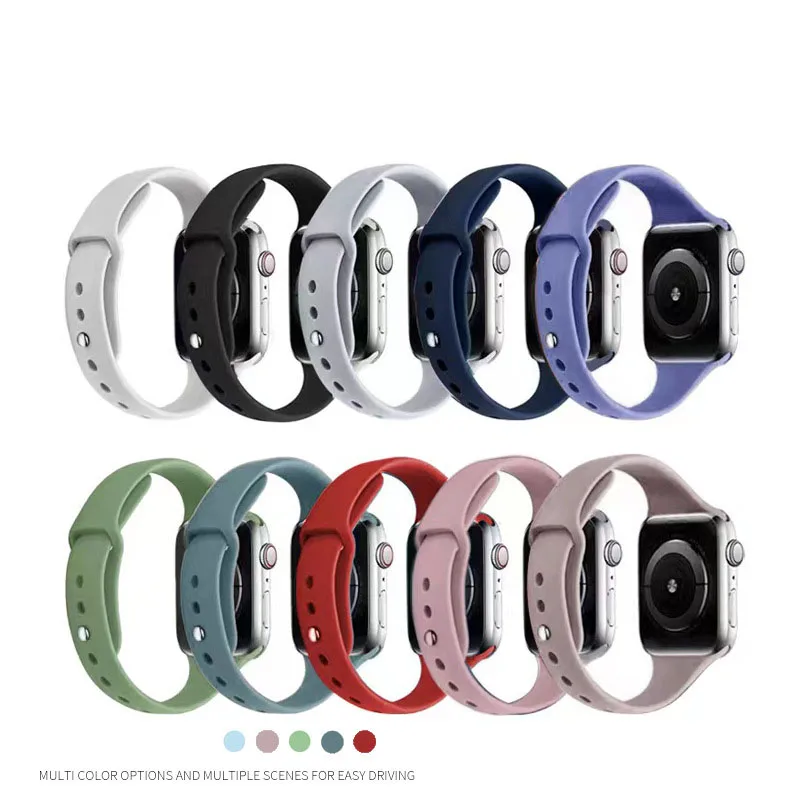 

Silicone Sport Bracelet Correa iWatch Series Ultra 3 4 5 6 7 8 SE Strap For Apple Watch Is Band 38 40 41 42 44 45mm Bracelet Man