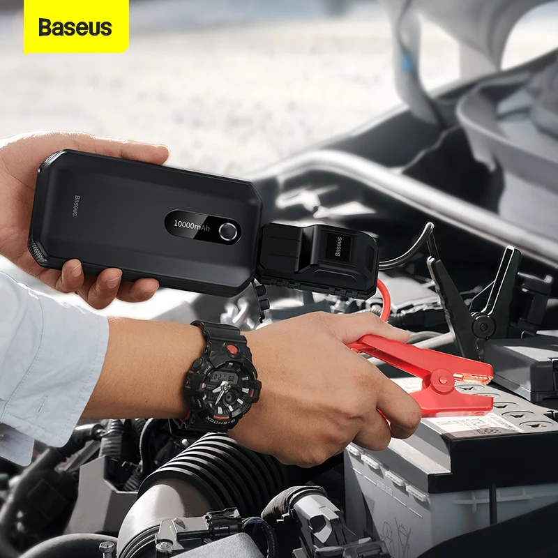 Baseus Car Jump Starter Starting Device 1000A Jumpstarter Auto Buster Emergency Booster 12V Car Jump Start Power Bank 10000mAh