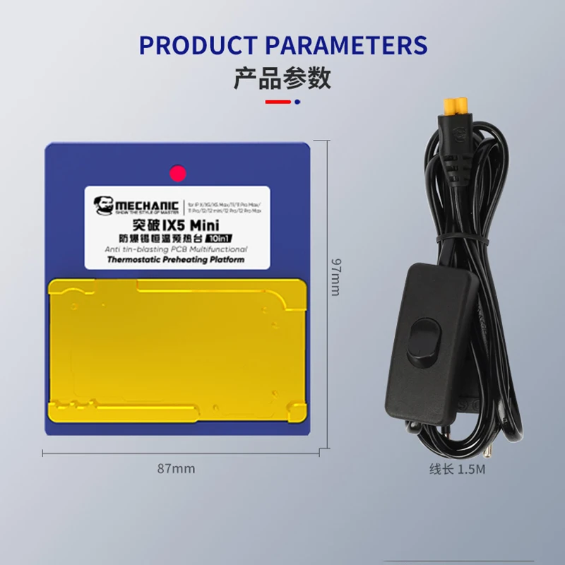 MECHANIC IX5 MINI 10 в 1 платформа предварительного нагрева материнская плата BGA сварочная