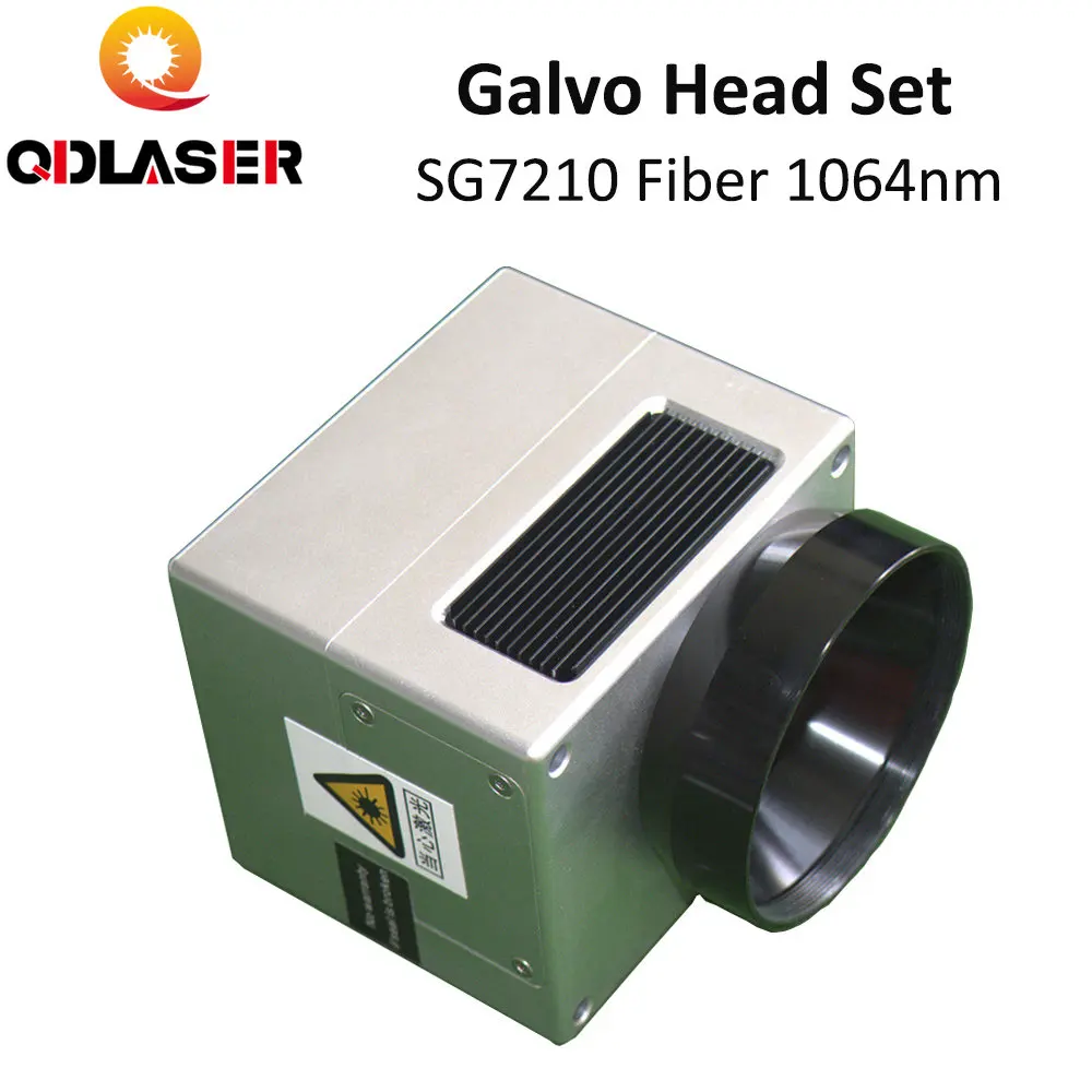 

QDLASER 1064nm Fiber Laser Scanning Galvo Head SG7210 SG7210R Input Aperture10mm Galvanometer Scanner with Power Supply Set