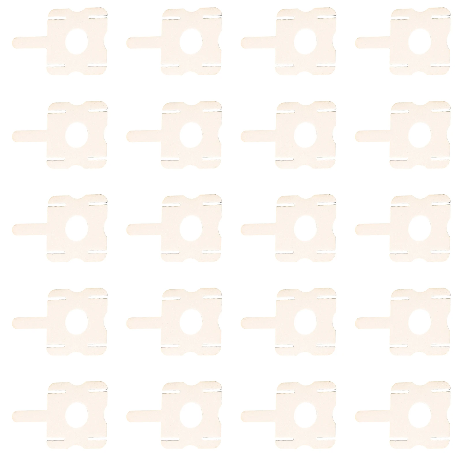 

20 Pcs U Shaped Spot Welding Nickel Sheets Clips Set Lithium Battery Pack Replacement Industrial Grade Nickel Plated Steel