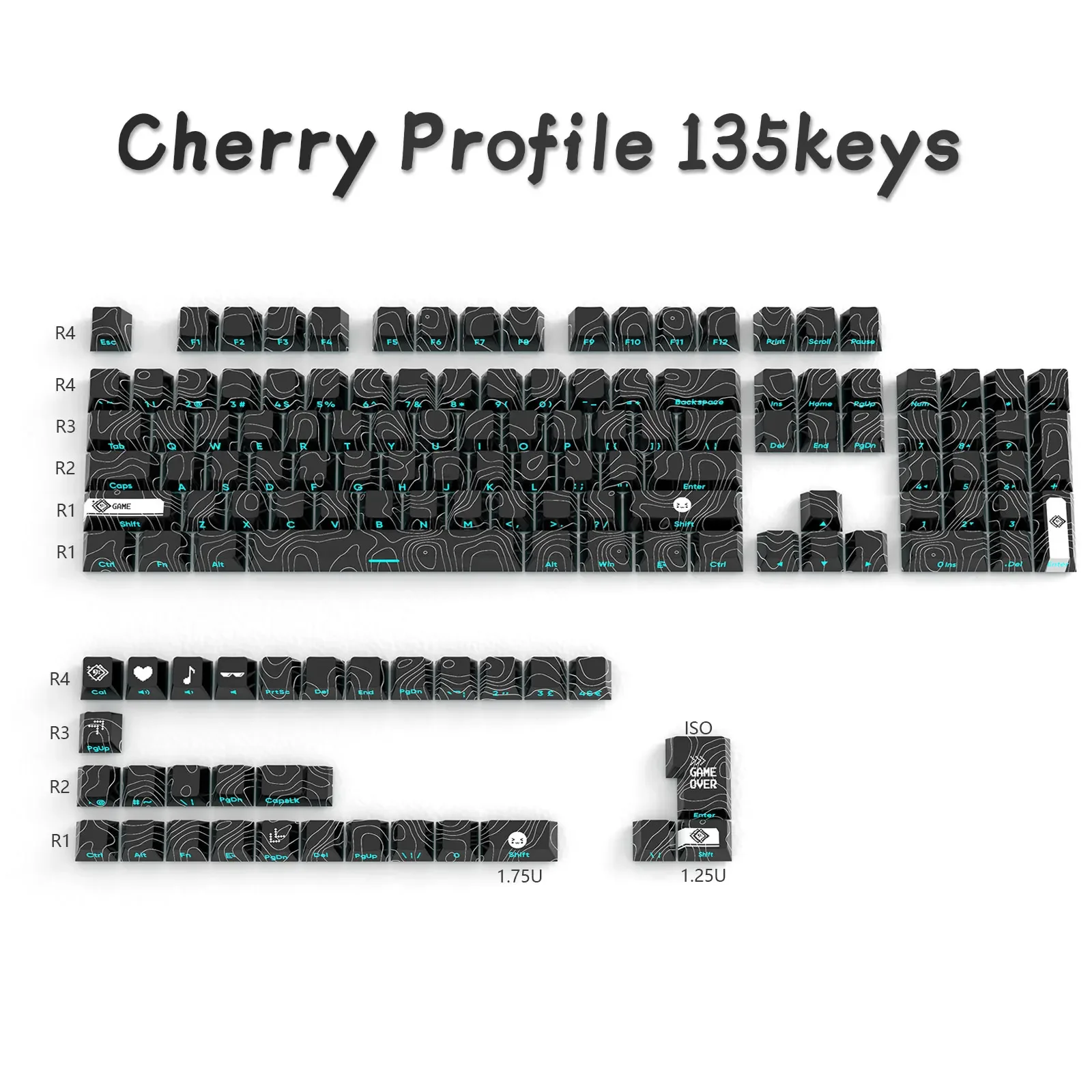 Колпачки для клавиш Double shot PBT колпачки с подсветкой клавиатуры красящим профилем