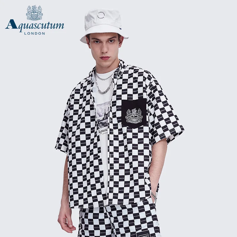 

Мужская Повседневная рубашка с коротким рукавом, свободная куртка в Корейском стиле, весна-лето 2022