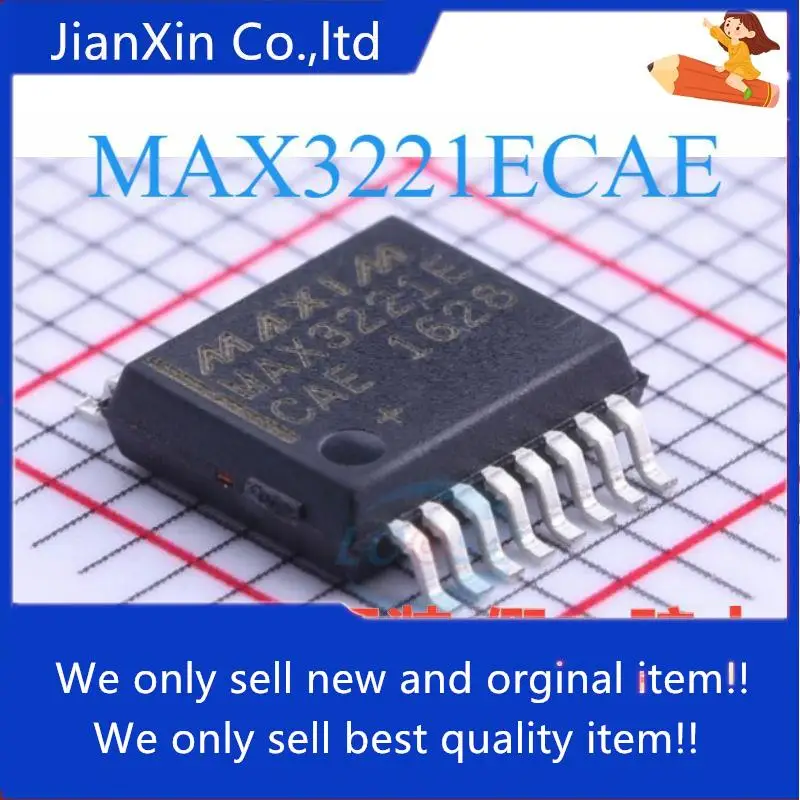 

10 шт., 100% оригинальный новый чип RS232/MAX3221ECAE