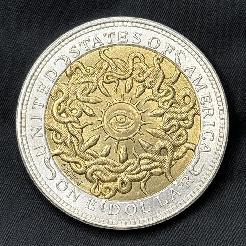 

Медная копия памятной монеты XMSJ