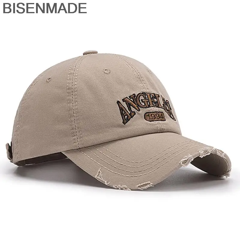 

Хлопковая бейсболка BISENMADE, модная женская Кепка с вышивкой в виде Анджелеса, уличная Снэпбэк Кепка, мягкая Кепка От Солнца